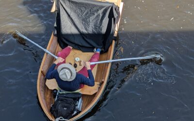 Stapellauf Camera Obscura Ruderboot auf der Alster